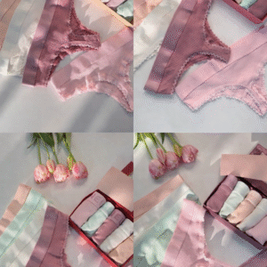 Kadın Dantelli Pamuklu Külot Seti (Pastel Seri)